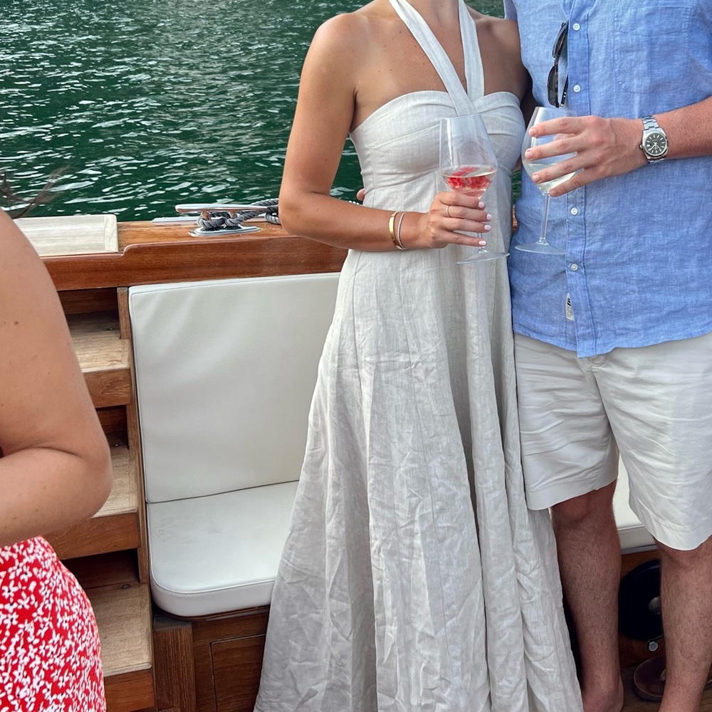 Diish Linen Dress W Straps. Worn Once.